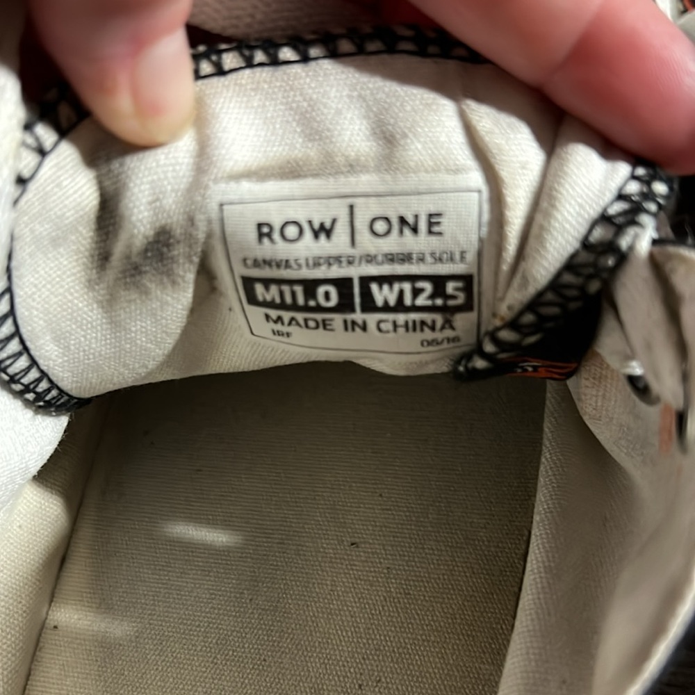 Row one Baltimore Orioles black canvas shoe - Picture 6 of 6